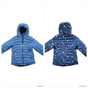 Patagonia Worn Wear Reversible Down Sweater Hoodie Jacket